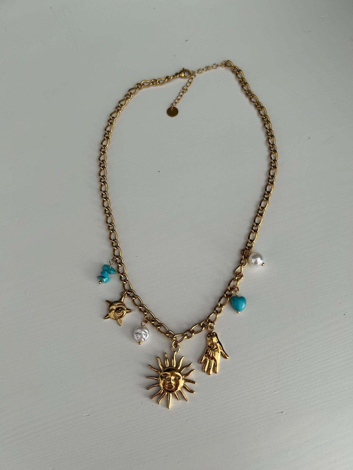 Collier soleil- or